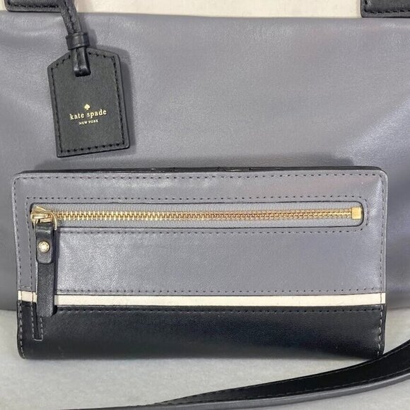 Kate Spade Branton Square Mills Purse And Matching Branton Square Stacy Wallet - Picture 10 of 12